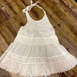 American Eagle white halter top